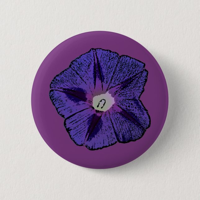 Morning Glory Abstrakt Button (Vorderseite)