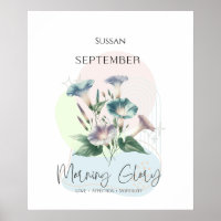 Morning Glory Birth Blume für September
