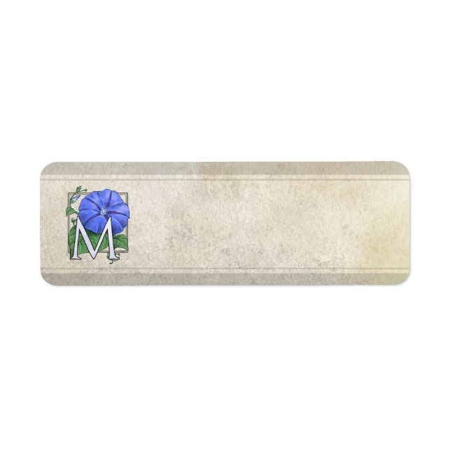 Morning Glory Blume Monogram (Vorne)