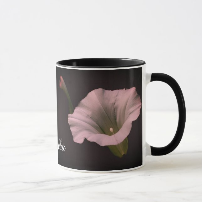 Morning Glory Blume Personalisiert Tasse (Rechts)