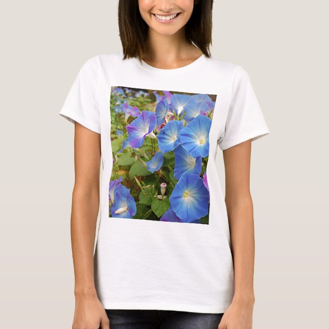 Morning Glory Blume T-Shirt (Vorderseite)