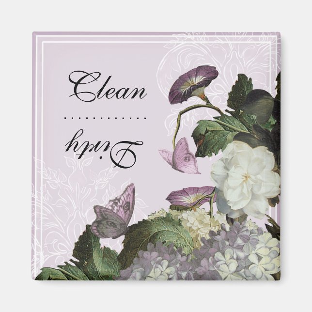 Morning Glory Clean Dirty Geschirrspüler Magnet (Vorne)