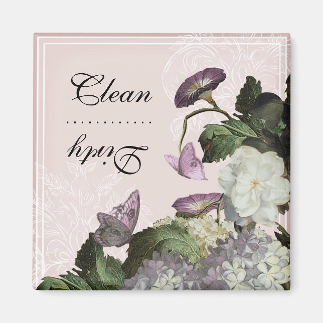 Morning Glory Clean Dirty Geschirrspüler Magnet (Vorne)