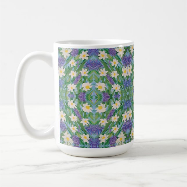 Morning Glory Floral Coffee Tasse (Links)