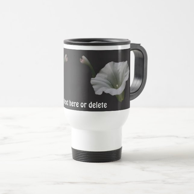 Morning Glory Flower Personalized Reisebecher (VorderseiteRechts)