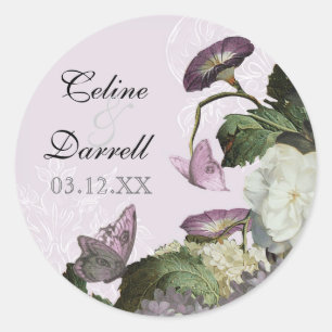 Morning Glory Hydrangea Wedding Sticker oder Siege