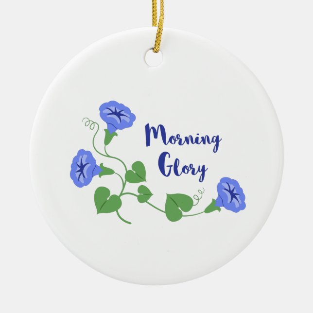 Morning Glory Keramik Ornament (Vorne)