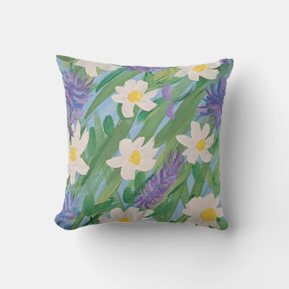 Morning Glory Outdoor Accent Pillow 16"x16" Kissen