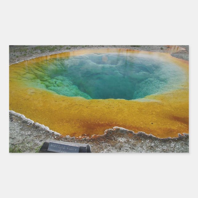 Morning Glory Pool Rectangle Stickers (Vorderseite)