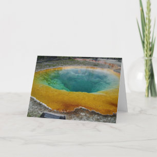 Morning Glory Pool, Yellowstone Grußkarte Karte