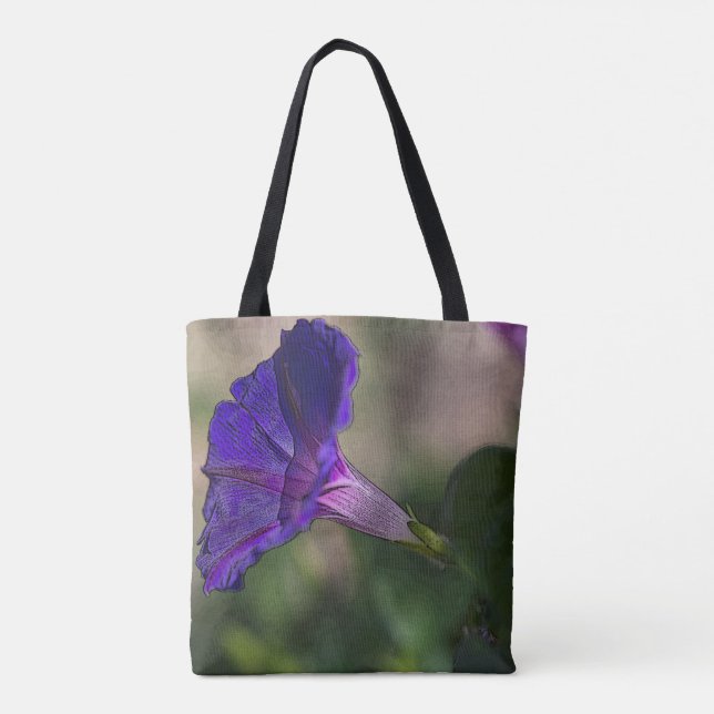 Morning Glory Pursuit Tote Tasche - Blume Fashion  (Rückseite)