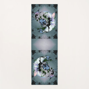 Morning Glory Shadow Fairy und kosmische Katze Yogamatte