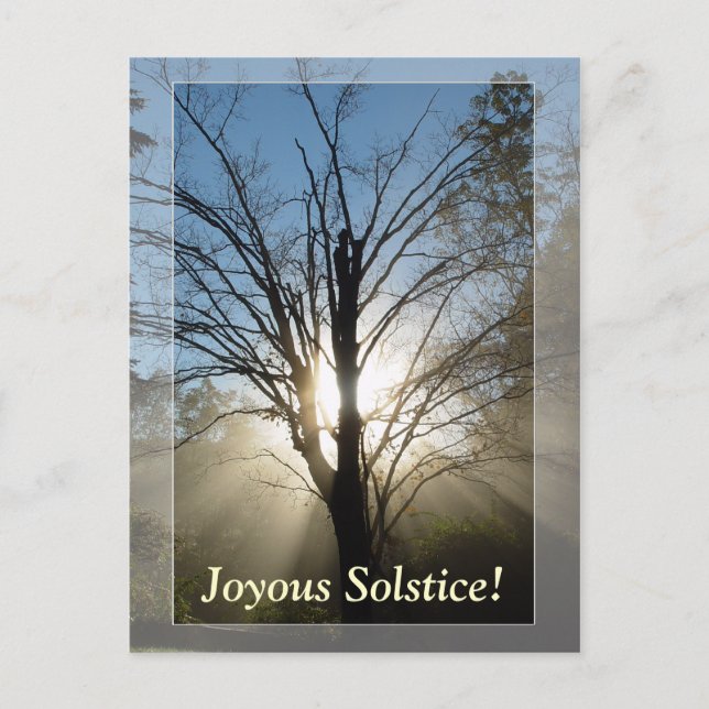 "Morning Glory" Solstice Post Card Postkarte (Vorderseite)