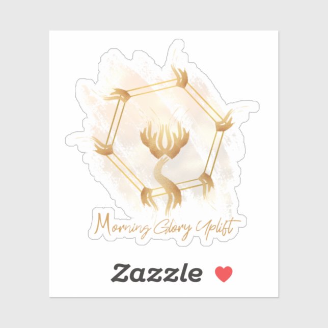 Morning Glory Uplift Logo Vinyl Sticker (Blatt)