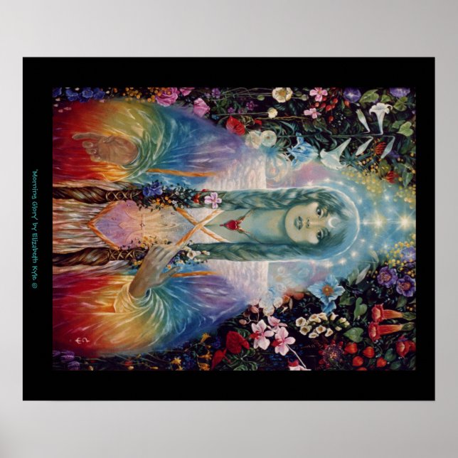 "Morning Glory" von Elizabeth Kyle Poster (Vorne)