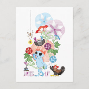 MORNING GRAY ALIEN POSTKARTE