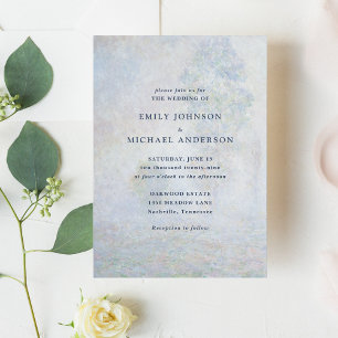 Morning Haze, Monet, Art Hochzeit Einladung