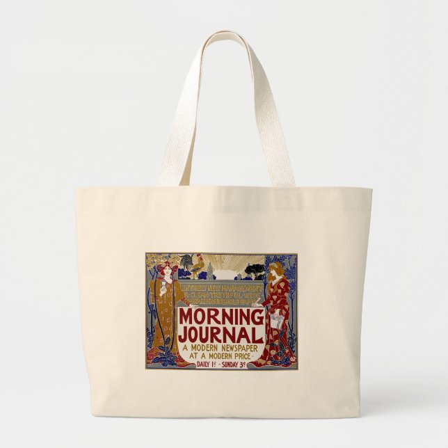Morning Journal Jumbo Stoffbeutel (Vorne)