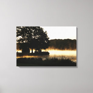 Morning Lake Scene 24x16 (60x40cm) Waccnm Leinwanddruck
