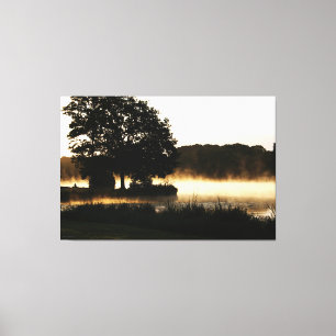 Morning Lake Scene 60x40 (150x100cm) waccn Leinwanddruck