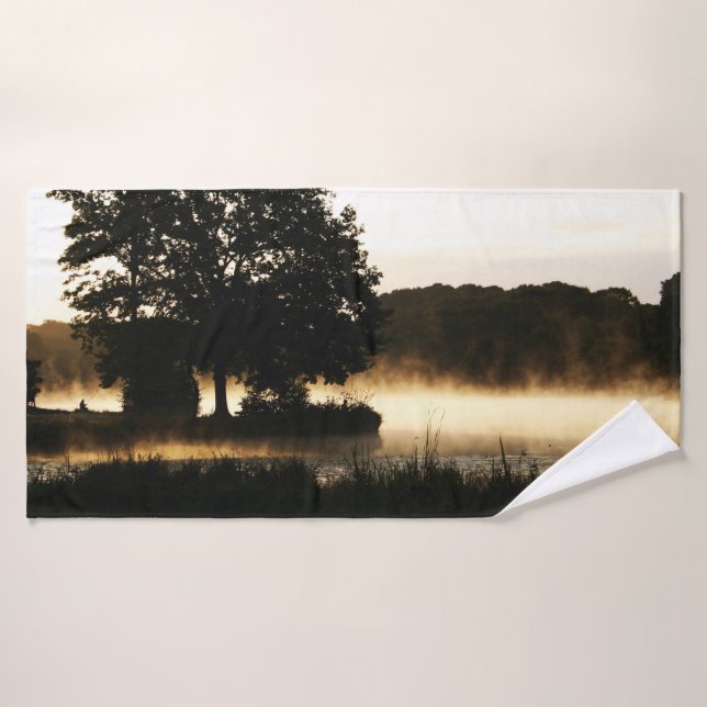 Morning Lake Scene btcna Badhandtuch Set (Badehandtuch)
