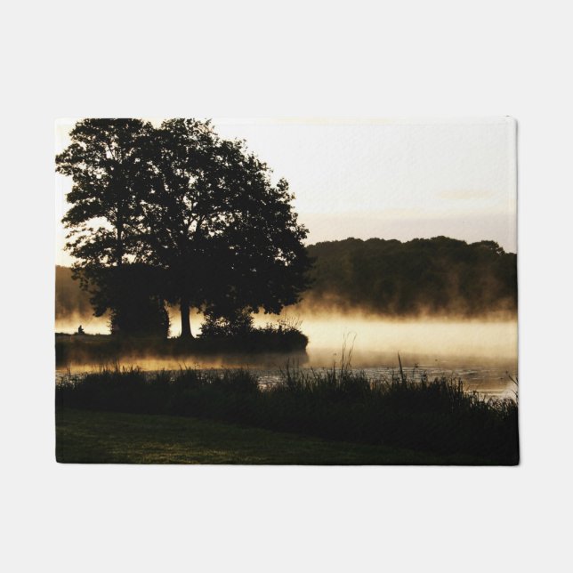 Morning Lake Scene dmcna Fußmatte (Vorderseite)