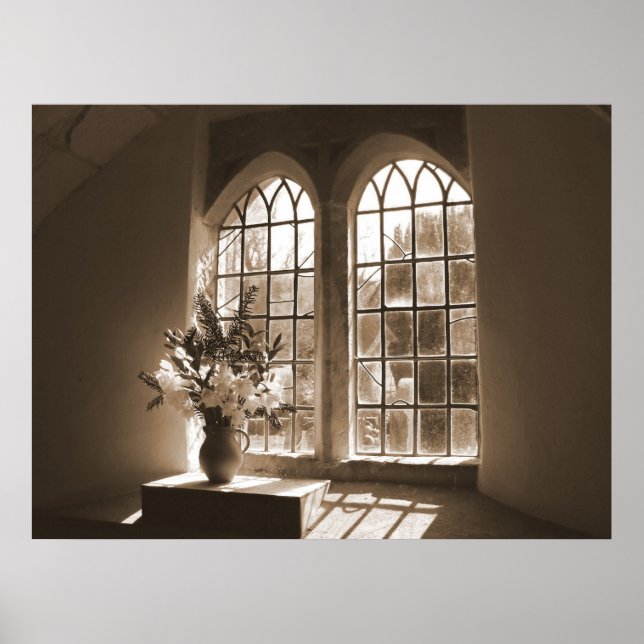 Morning Light Church Window Poster (Vorne)