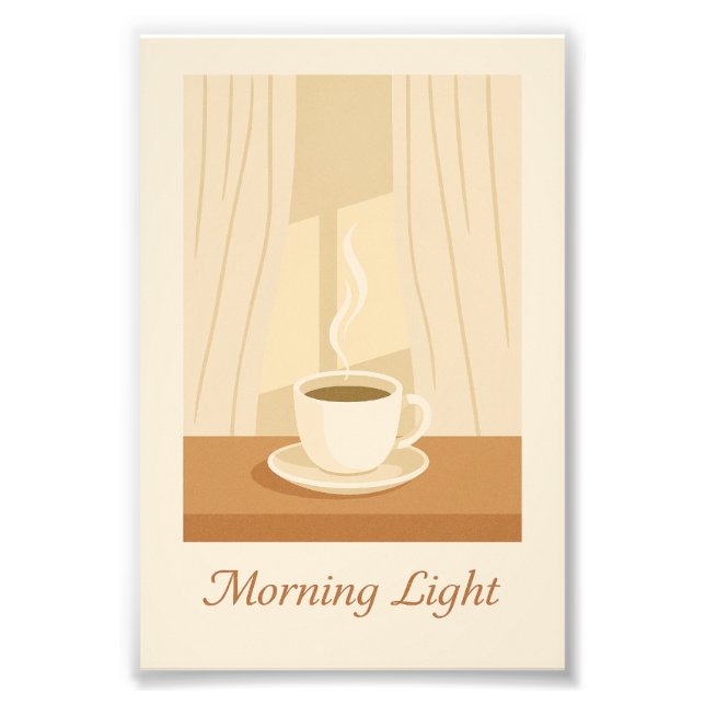 Morning Light Kaffee Poster (Vorne)