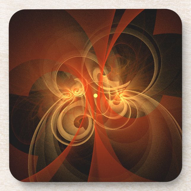 Morning Magic Abstrakt Art Cork Untersetzer (Vorderseite)