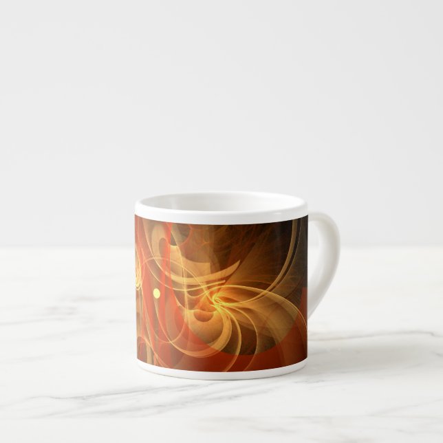 Morning Magic Abstrakt Art Espresso Tasse (Vorderseite Rechts)