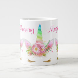 Morning Magic Unicorn Regenbogen Jumbo-Tasse