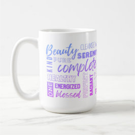 Morning Mantra Ich bin inspirierende High-Vibe-Wor Kaffeetasse