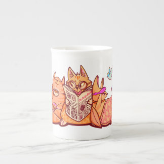 Morning Meow - Niedliche Cat-Tasse Prozellantasse
