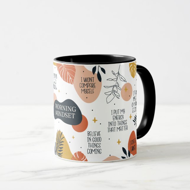 Morning Mindset Tasse (VorderseiteRechts)