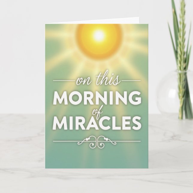 Morning Miracles Hopeful Glow Card Karte (Vorderseite)