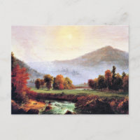 Morning Mist Aufstieg in New Hampshire