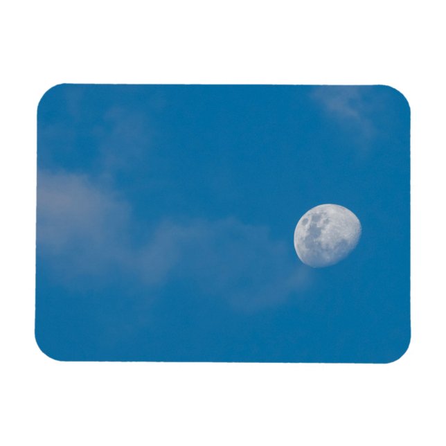 Morning Moon | Sambia, Afrika Magnet (Horizontal)