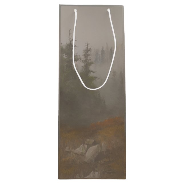 "Morning Mountain" Geschenktüte Für Weinflaschen (Vorderseite)