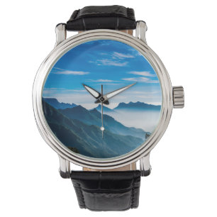 Morning Mountains Nebellandschaft Armbanduhr