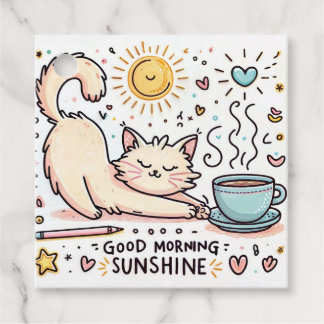 "Morning Purfection" Geschenkanhänger
