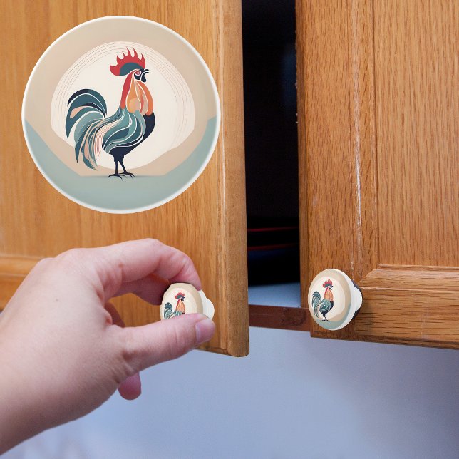 Morning Rooster Keramikknauf (Von Creator hochgeladen)
