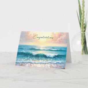 Morning Seascape Hochzeit Herzlichen Glückwunsch Karte