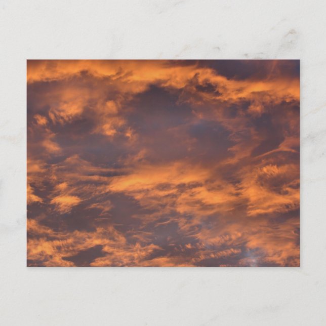 Morning Sky Clouds Naturofotografie Postcard Postkarte (Vorderseite)