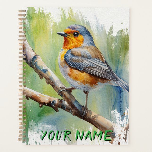 Morning Song Robin Vogel Malerei Wand Kunst Planer (Vorderseite)