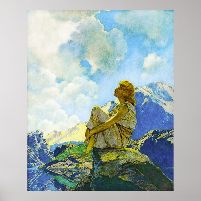Morning (Spring), by Maxfield Parrish Poster (Vorne)