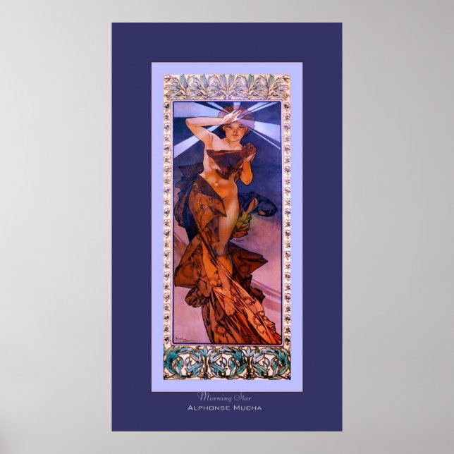 Morning Star ~ Alphonse Mucha Poster (Vorne)