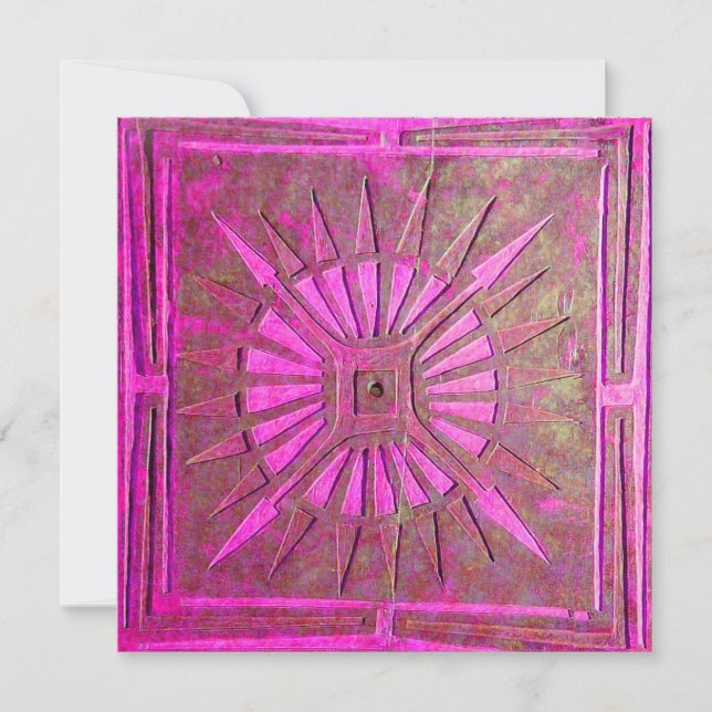 MORNING STAR , hell rosa, violett weiß Ankündigung (Vorderseite)