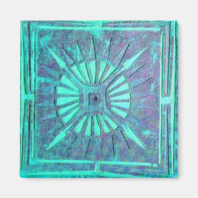 MORNING STAR, Turquase Blue Green, Teal Magnet (Vorne)