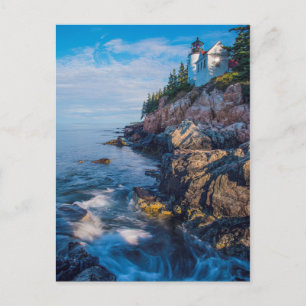 Morning Sun am Bass Harbour Lighthouse Postkarte