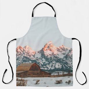 Morning Sunrise Cabin at Grand Teton National Park Schürze